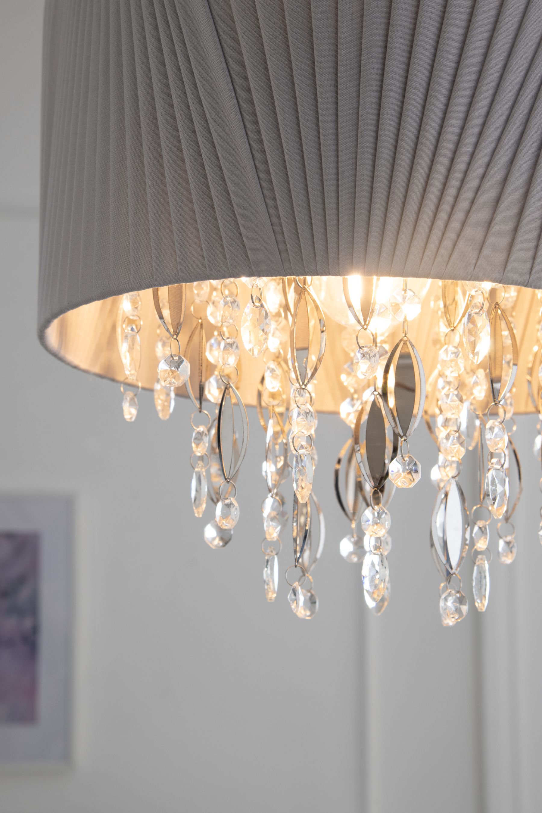 Buy Grey Bellagio Easy Fit Lamp Shade from the Next UK online shop