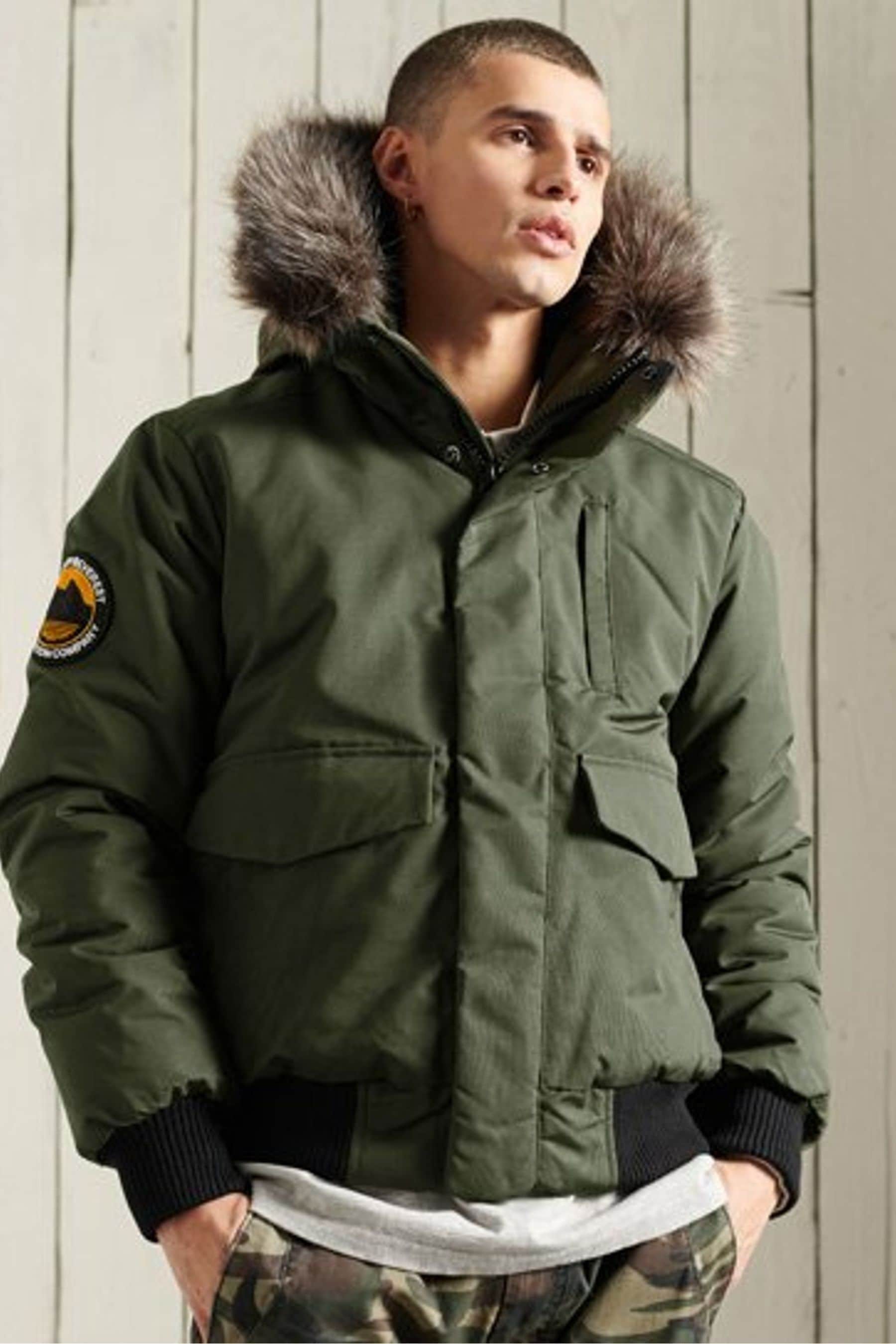 Buy Superdry Green Everest Bomber Jacket from the Next UK online shop