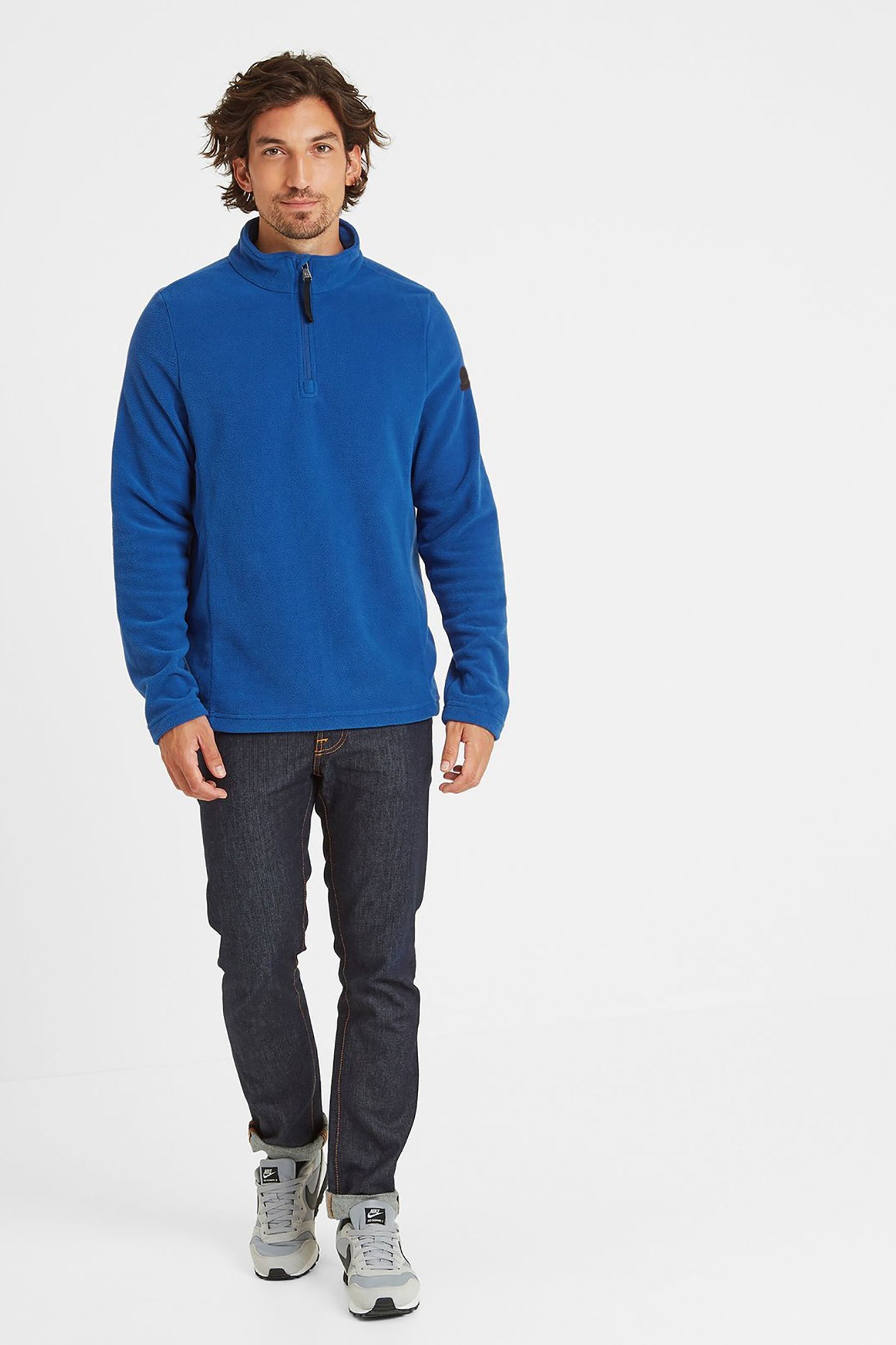 Buy Tog24 Mens Blue Shire Zip Neck Fleece from Next Ireland