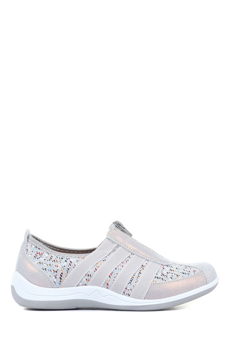 Pavers Blue Pavers Ladies Casual Zip Up Trainers - Image 1 of 1