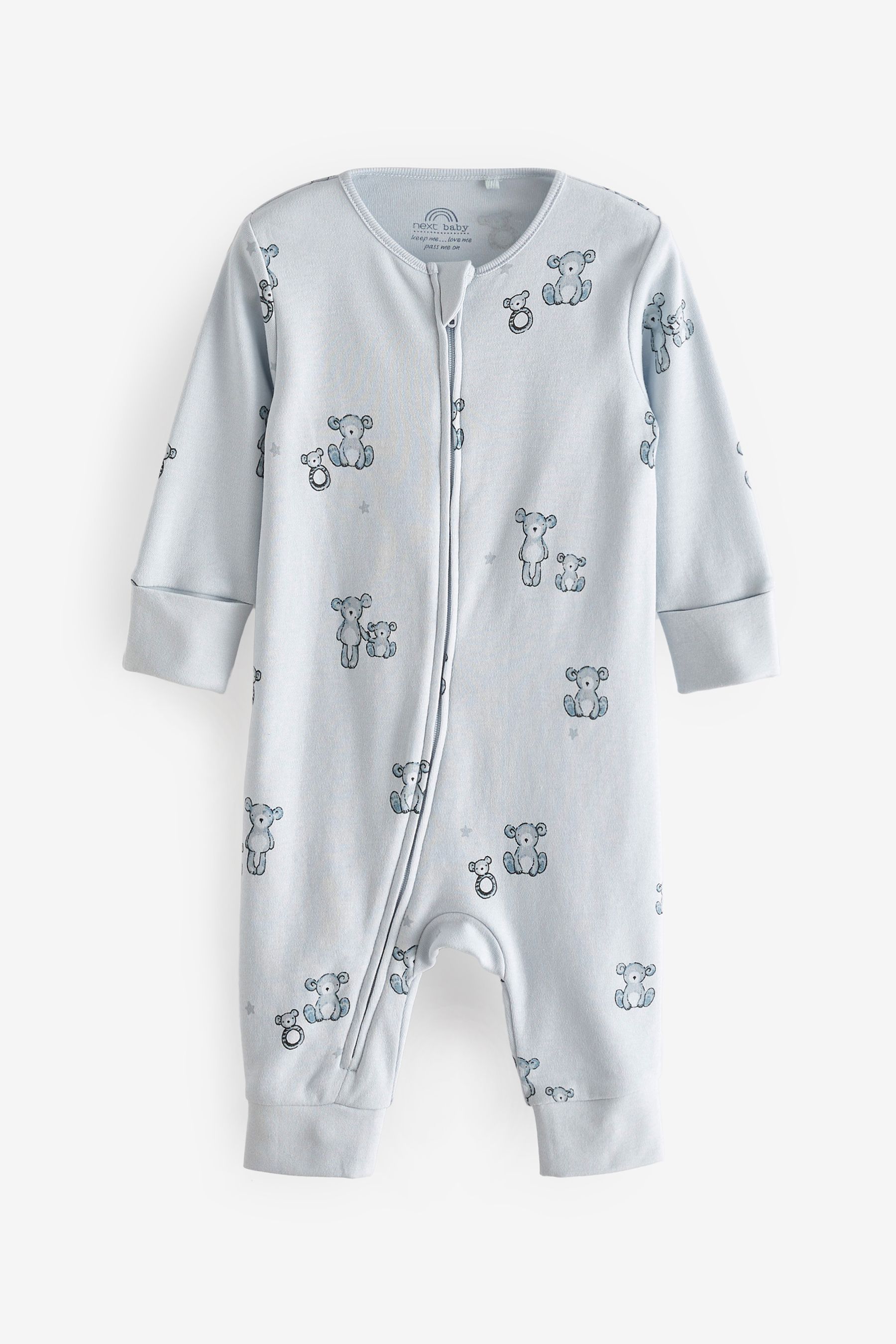 Buy Blue Bear Baby Footless Zip Sleepsuits 2 Pack (02yrs) from Next