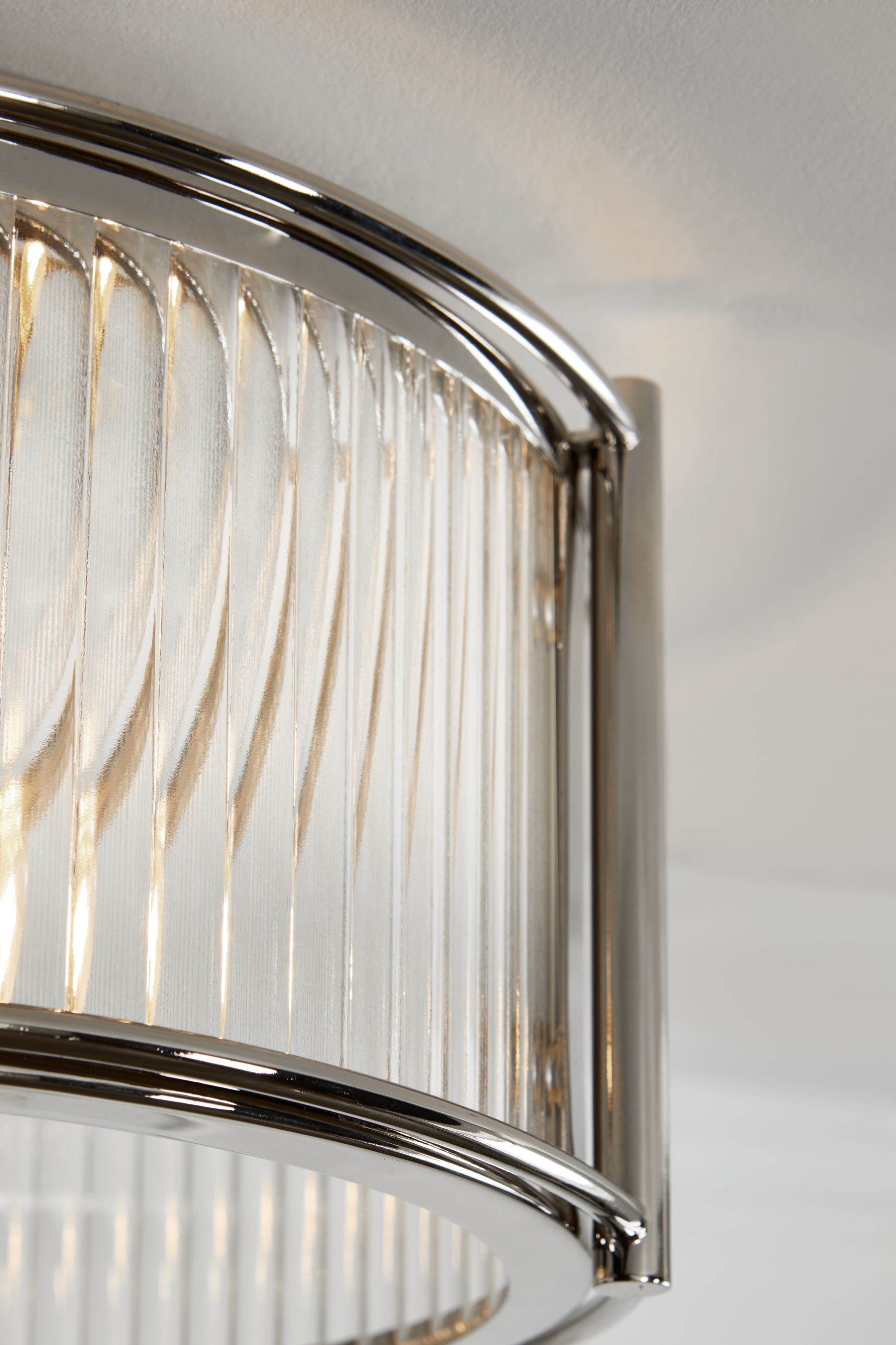 Buy Chrome Hertford 2 Light Flush Ceiling Light from the Next UK online