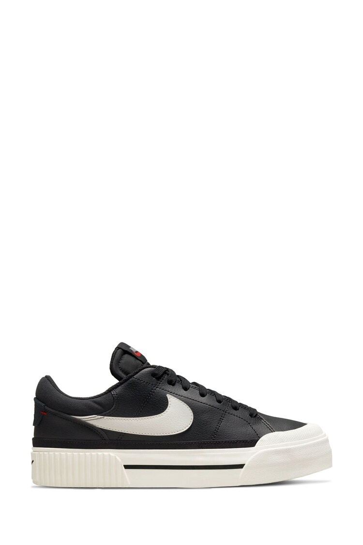 Черный - Кроссовки на платформе Nike Court Legacy - Image 1 of 1