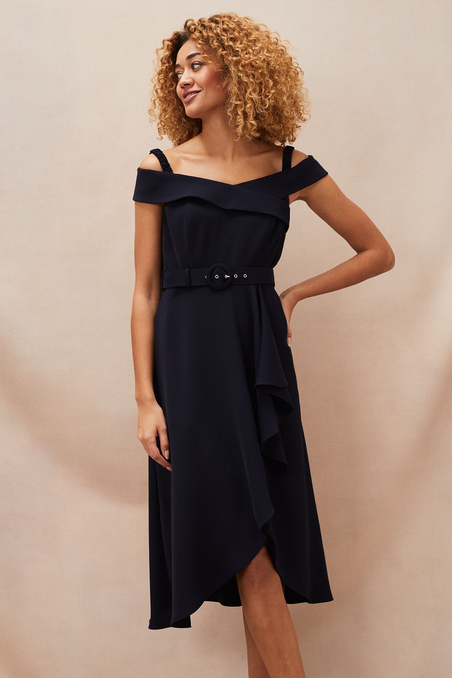 Buy Phase Eight Blue Ashleigh Bardot Dress from the Next UK online shop