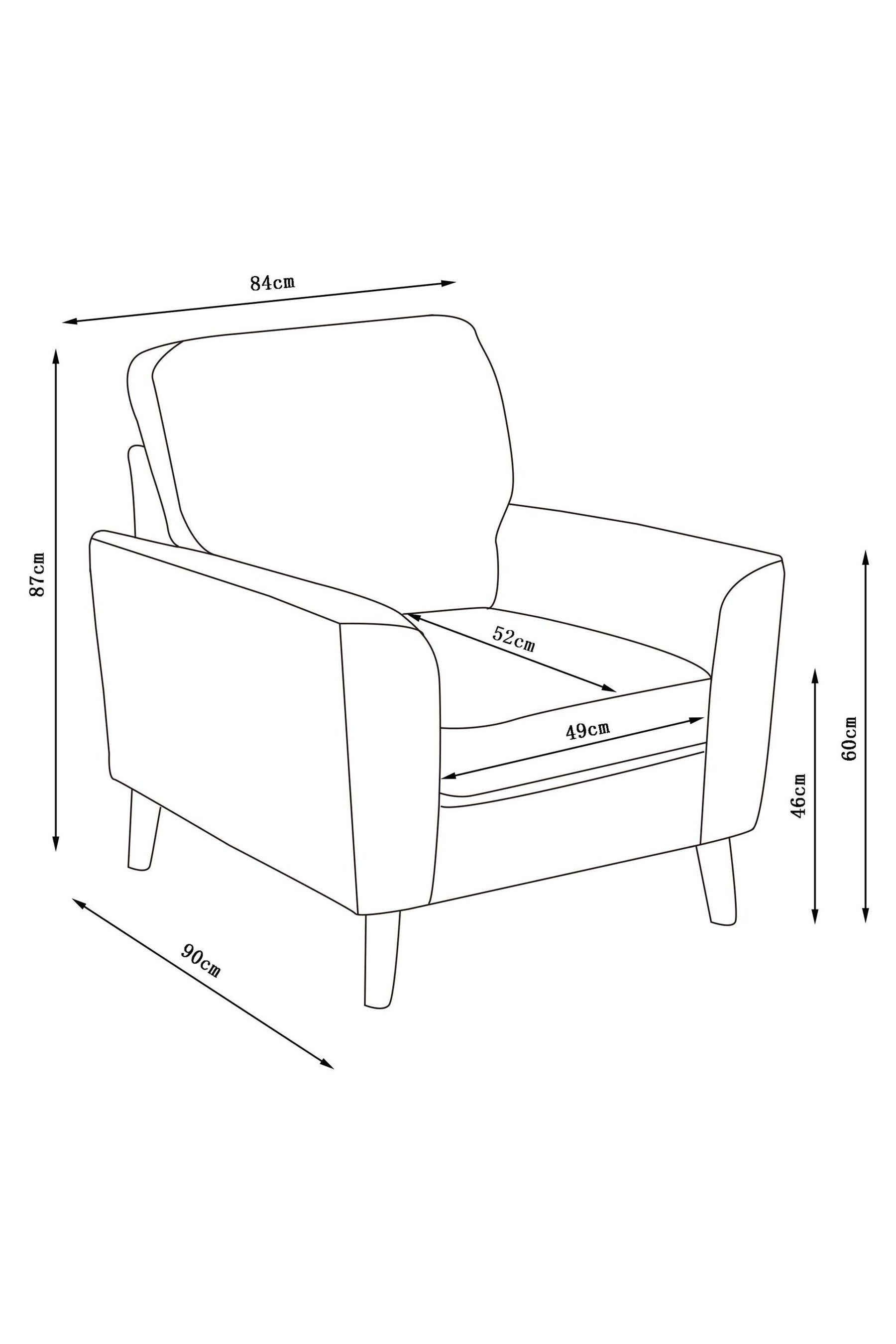 Buy Fine Chenille Ochre Yellow, Oak Effect Leg Stamford Accent Chair