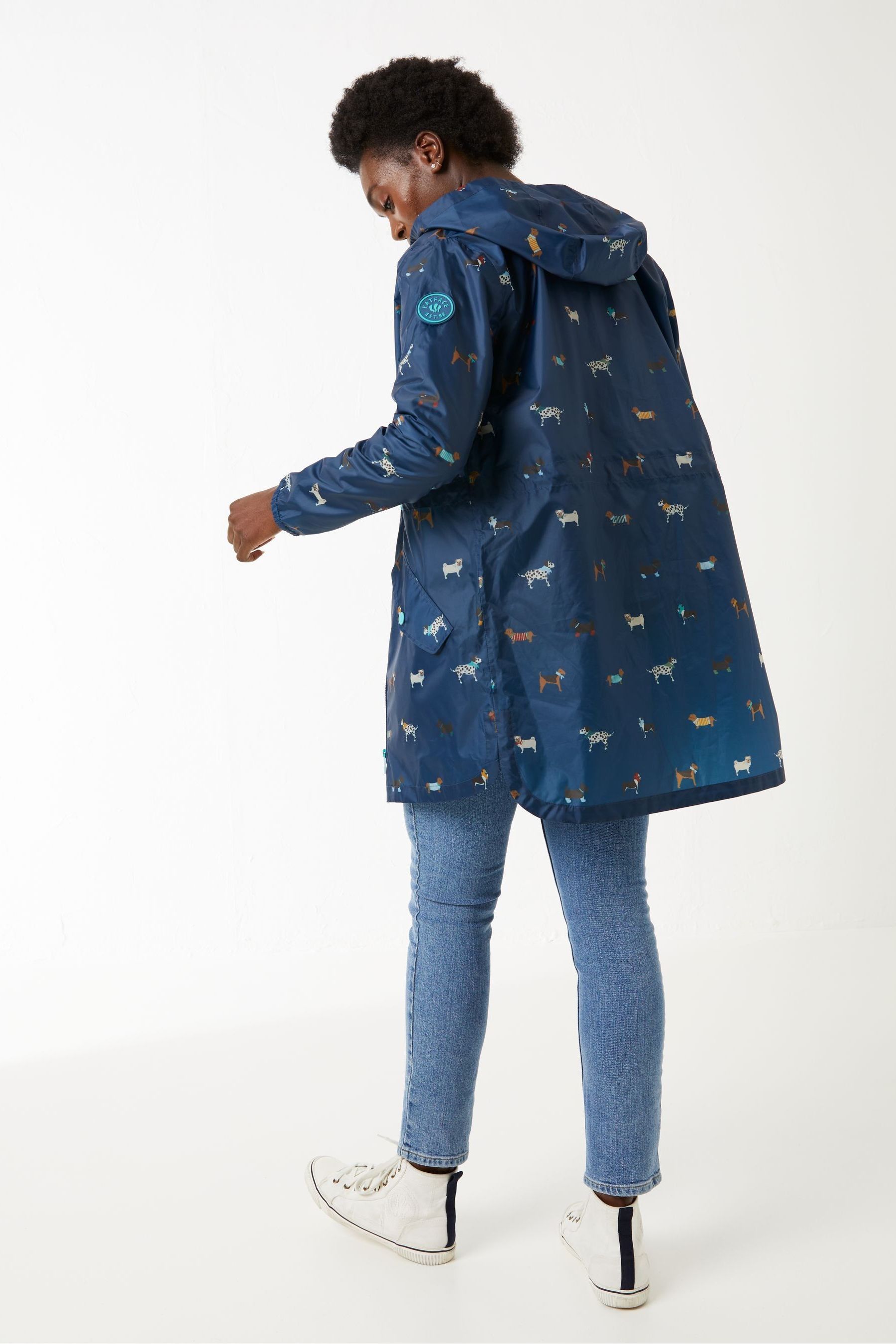 Buy FatFace Womens Printed Waterproof Packable Jacket from Next Ireland