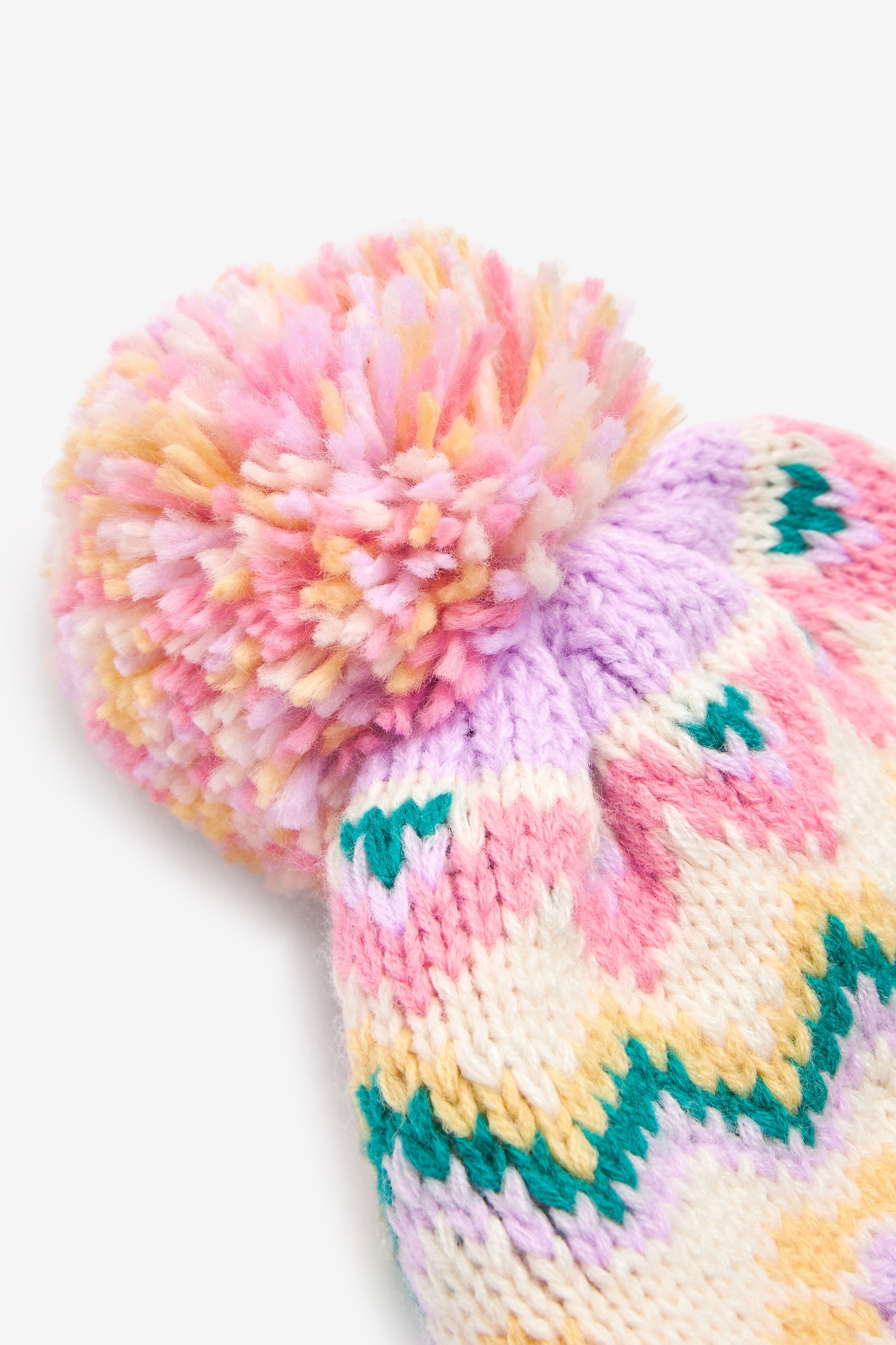 Buy Multi Ecru Cream Fairisle Pattern Trapper Hat (3mths13yrs) from