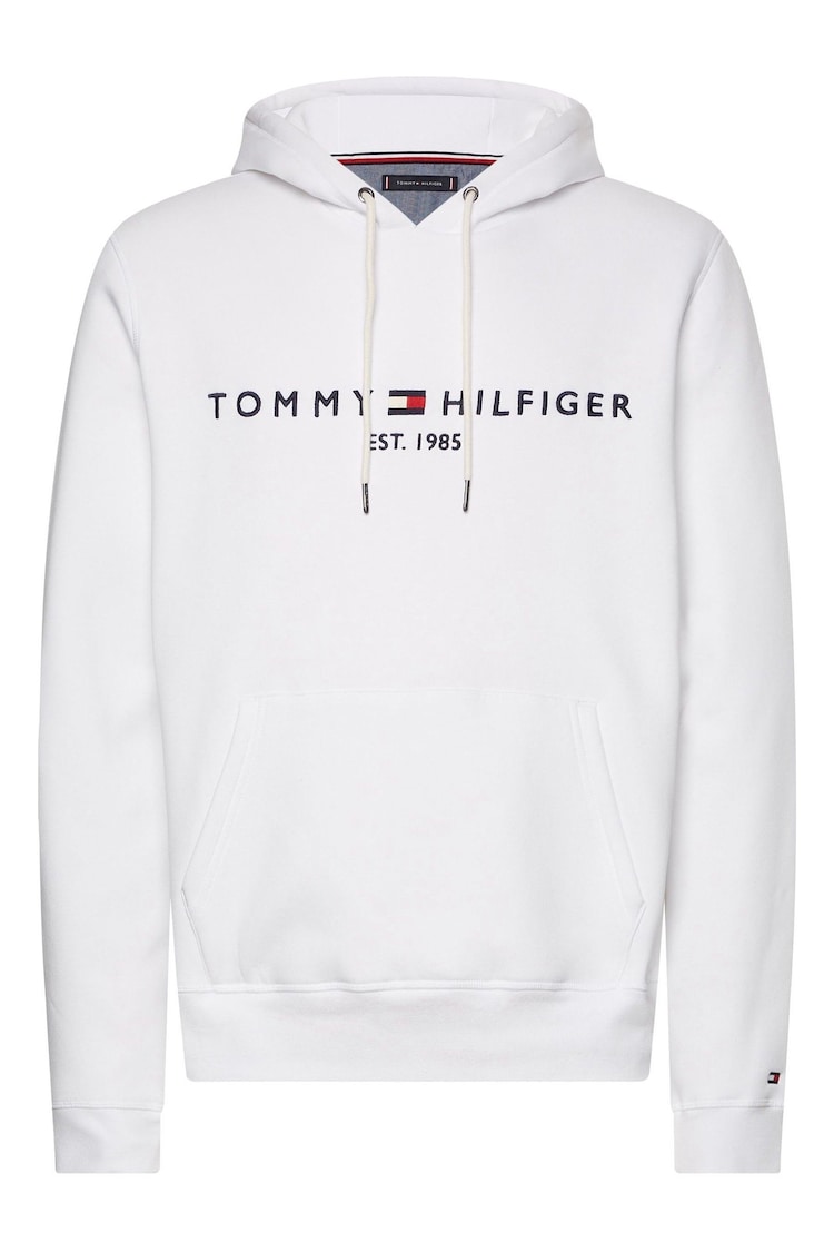 Tommy Hilfiger White Tommy Hilfiger Green Logo Hoodie - Image 1 of 1