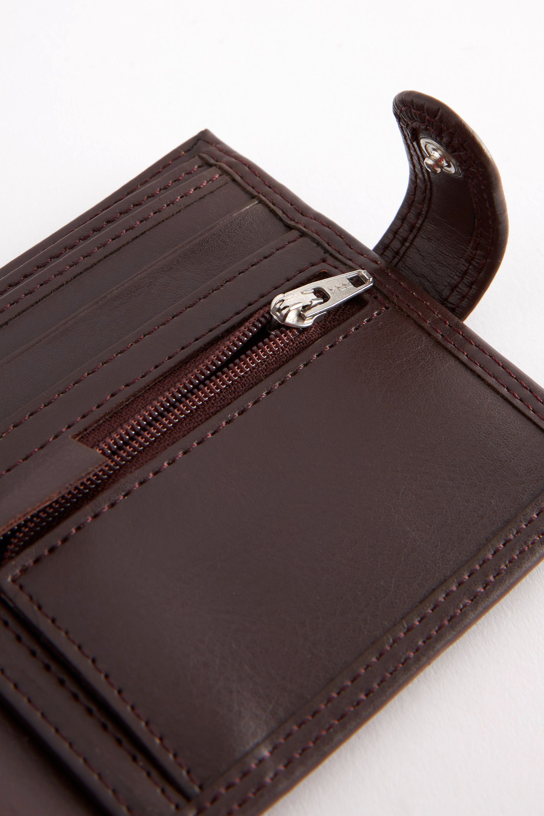 Buy Brown Popper Wallet from the Next UK online shop