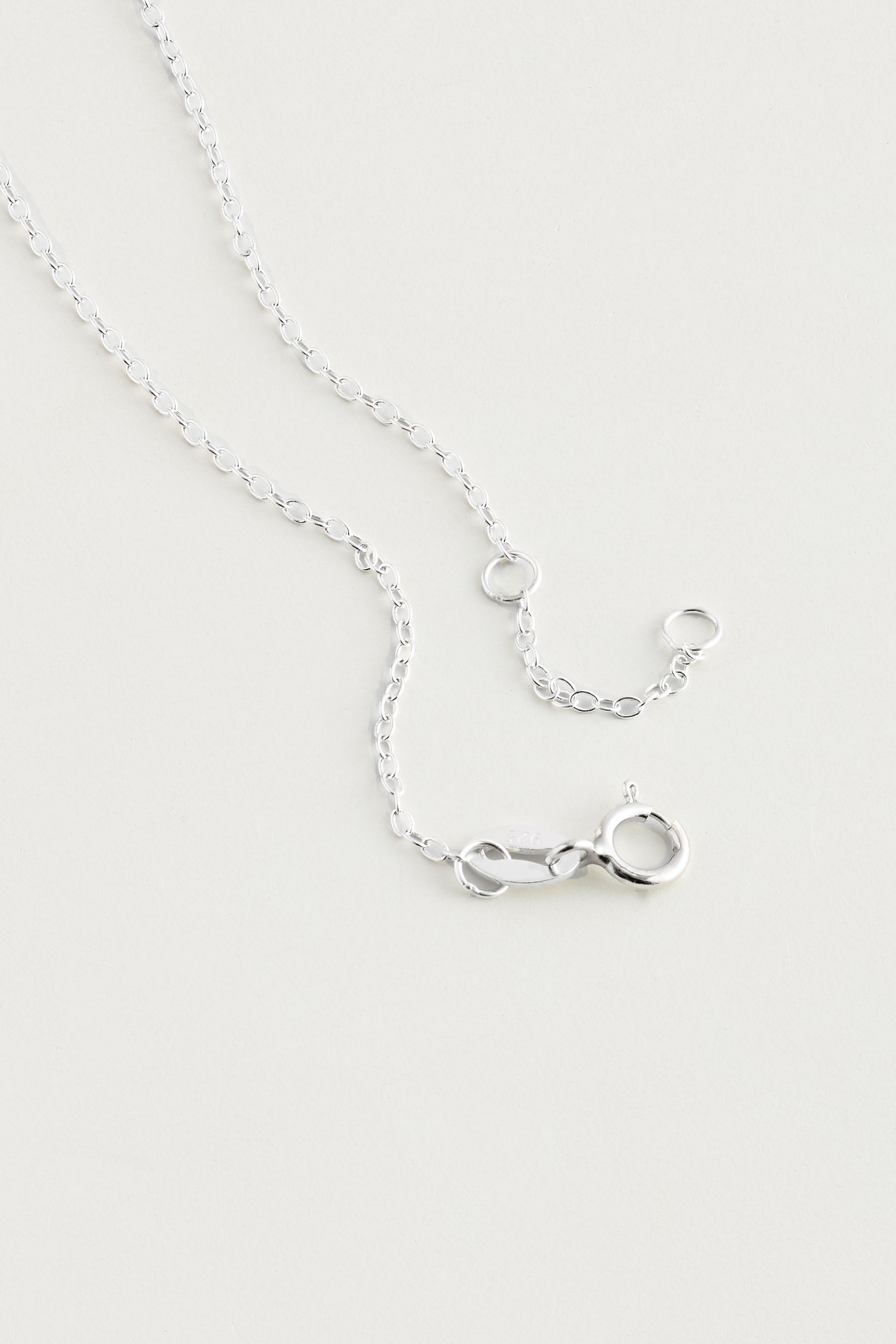 Buy Sterling Silver E Initial Necklace from the Next UK online shop