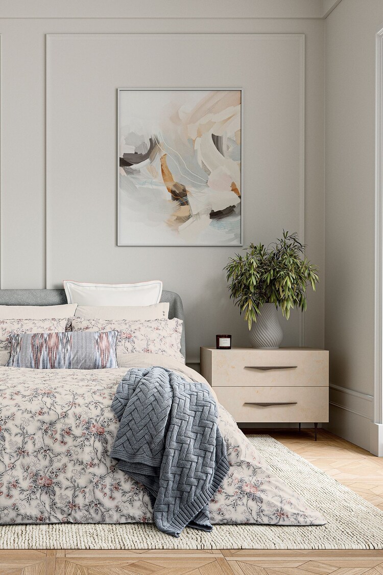 Bedeck of Belfast Chambray Pink Estelle Throw - Image 1 of 1