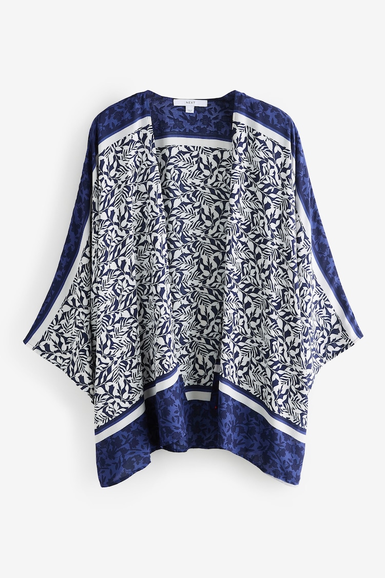 Navy Floral Short Kimono Cover-Up - Image 1 of 1