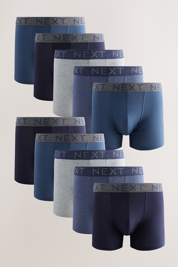 Blue Rich Trunk Boxers 10 Pack - Image 1 of 1
