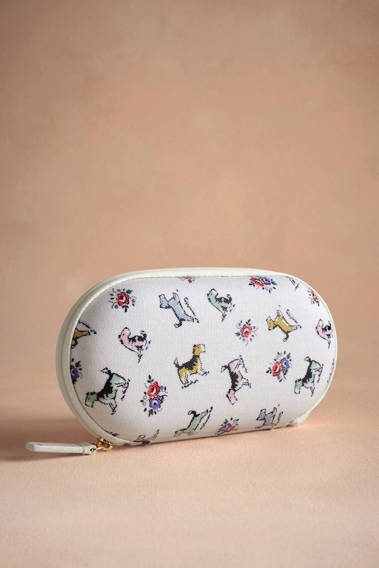 Cath Kidston Ecru Billy Dog 100% Cotton Glasses Case Purse - Image 1 of 1