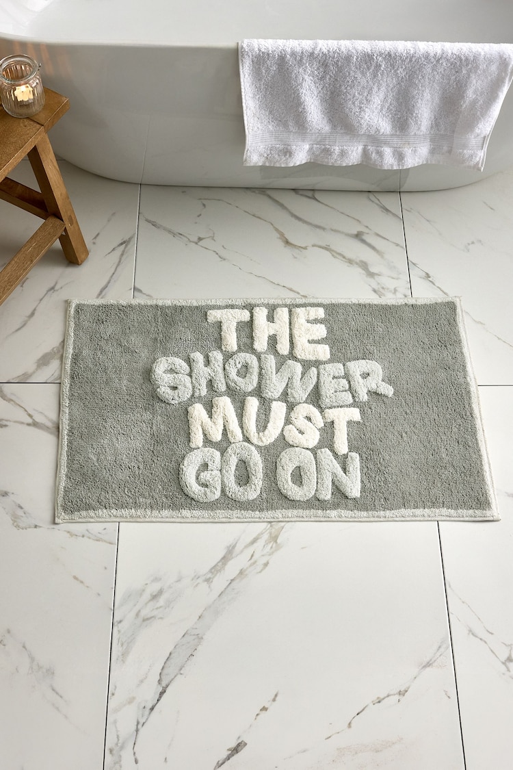 The Shower Must Go On 100% Хлопковые коврики для ванной - Image 1 of 1