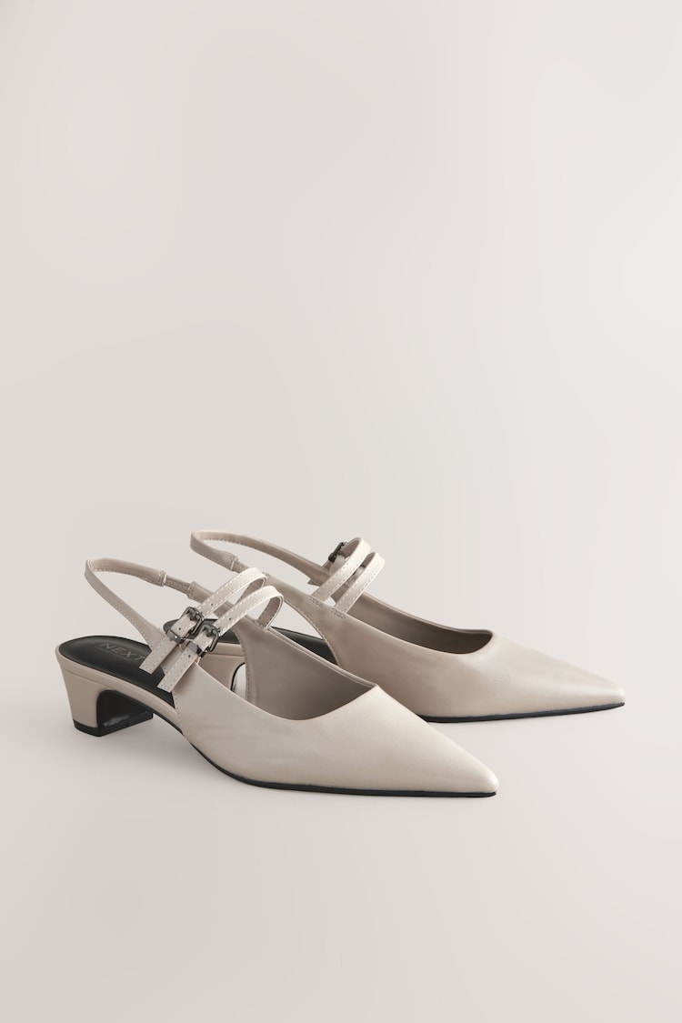 Bone Forever Comfort® Point Toe Double Mary Jane Low Block Heels - Image 1 of 1