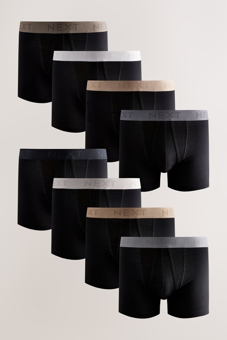 Ceintures neutres Noir - Caleçon A-Front 8 Pack - Image 1 de 1