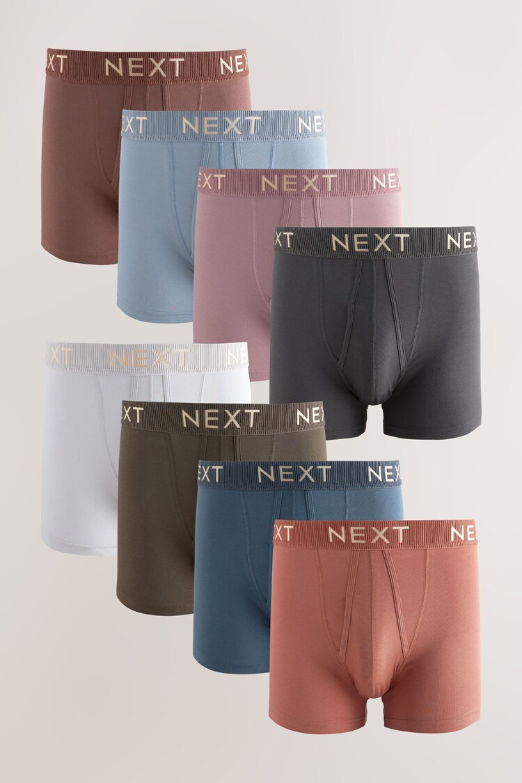 Neutral Tones 8 pack A-Front Boxers - Image 1 of 1