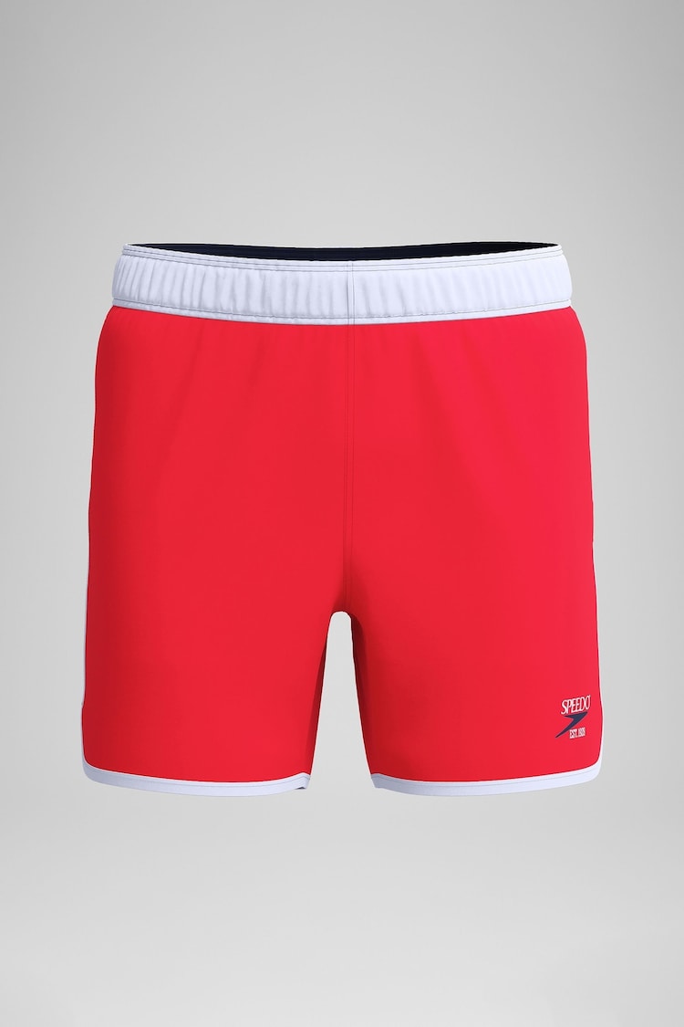 Speedo Red Logo Volley 16" Swim Shorts - Image 1 of 1