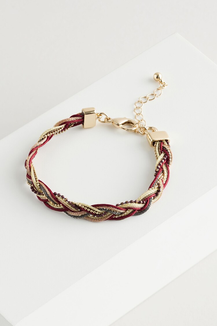 Gold Tone Plaited Bracelet - Image 1 of 1