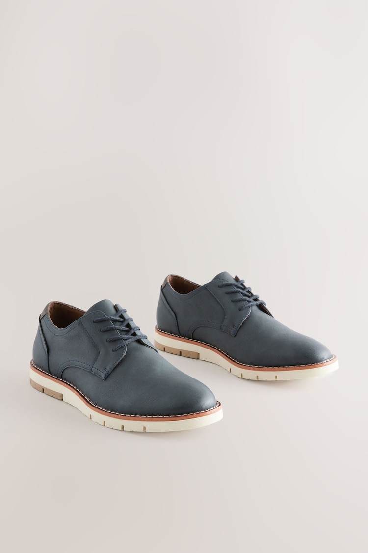 Navy Blue Sports Wedges Shoes - Image 1 of 1