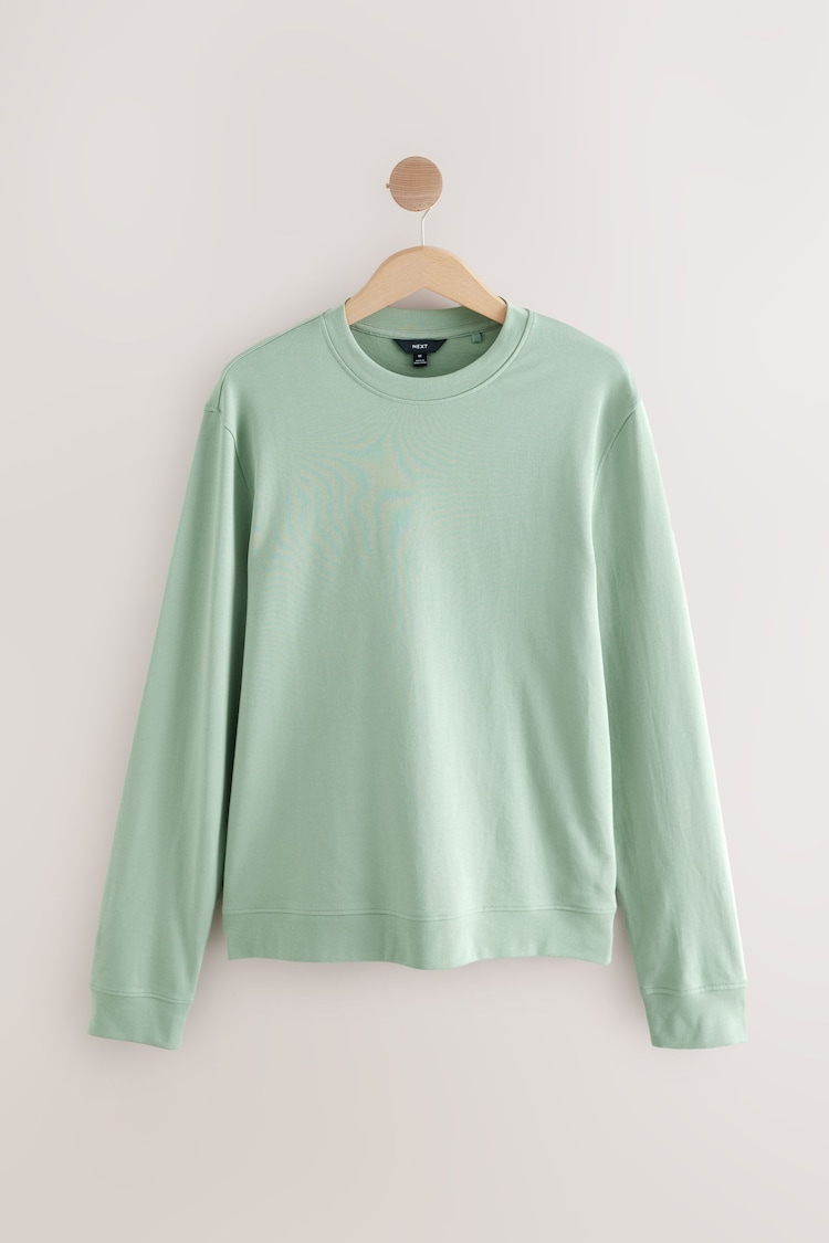 vert - Sweat-shirt léger Col rond % 100 - Image 1 de 1