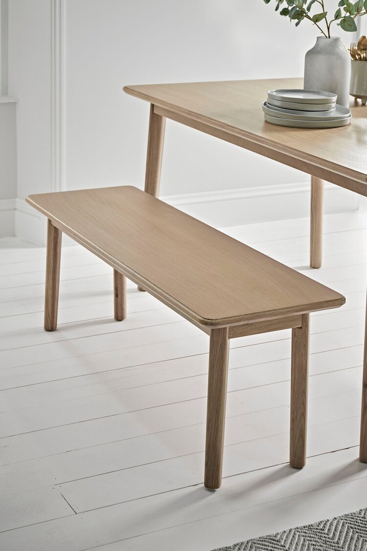 Cox & Cox Natural Oslo Oak Long Bench - Image 1 of 1