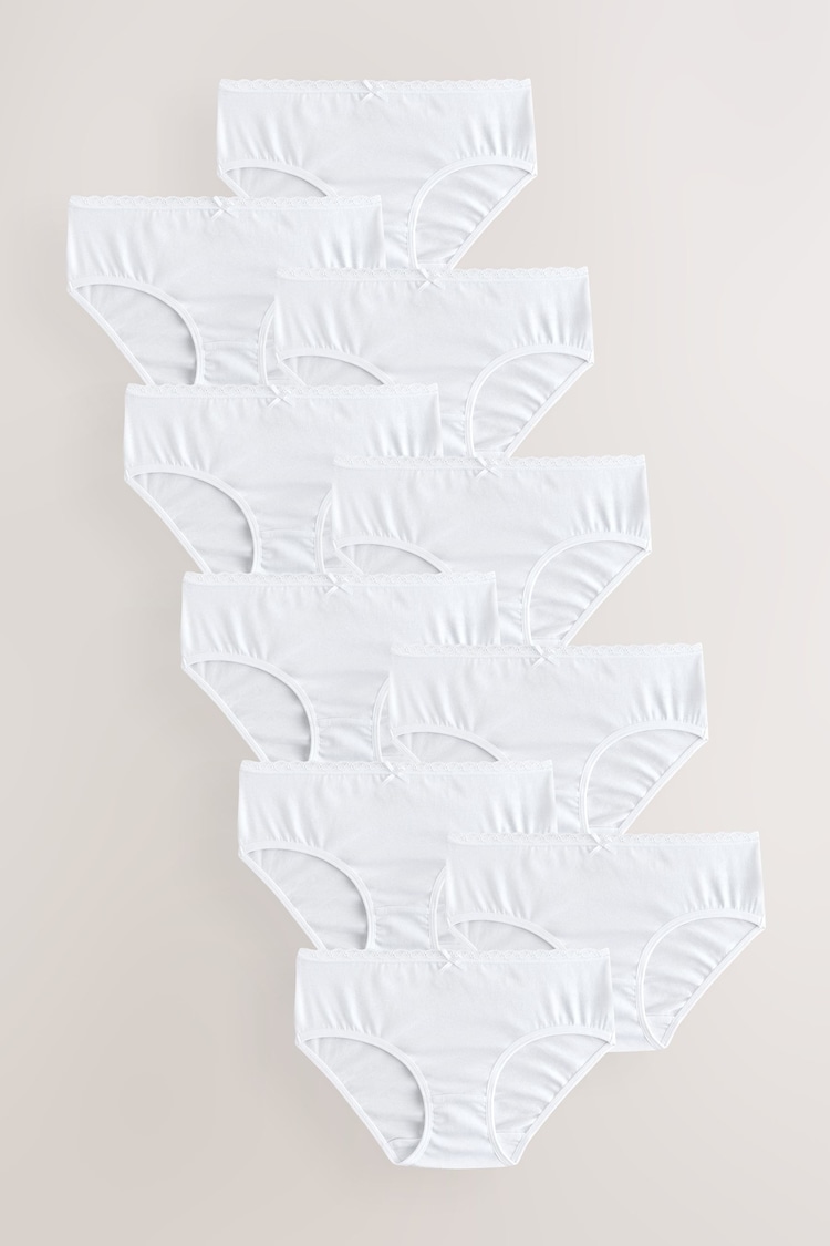 White Briefs 10 Pack (1.5-16yrs) - Image 1 of 1