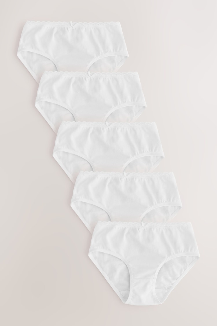 White Briefs 5 Pack (1.5-16yrs) - Image 1 of 1