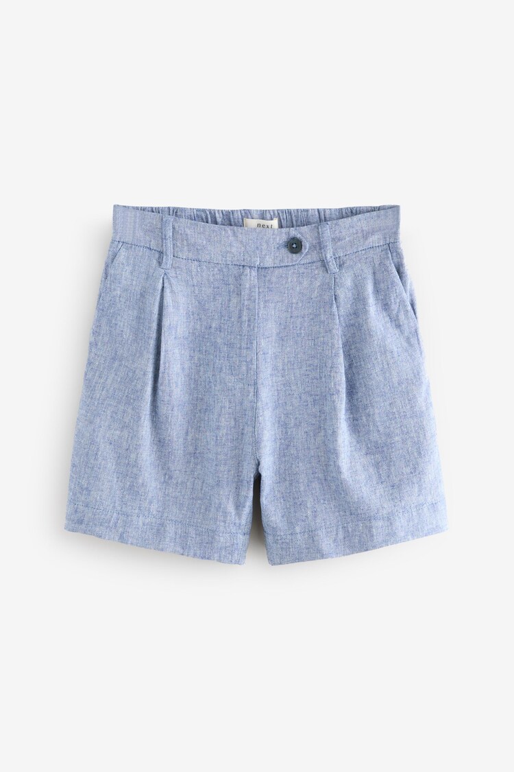 Navy Linen Rich Boy Shorts - Image 1 of 1