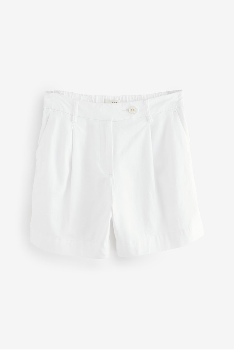 Bela - perilo; platnen Rich Boy Shorts - Slika 1 iz 1 Bela - perilo; platnen Rich Boy Shorts - Slika 1 iz 1