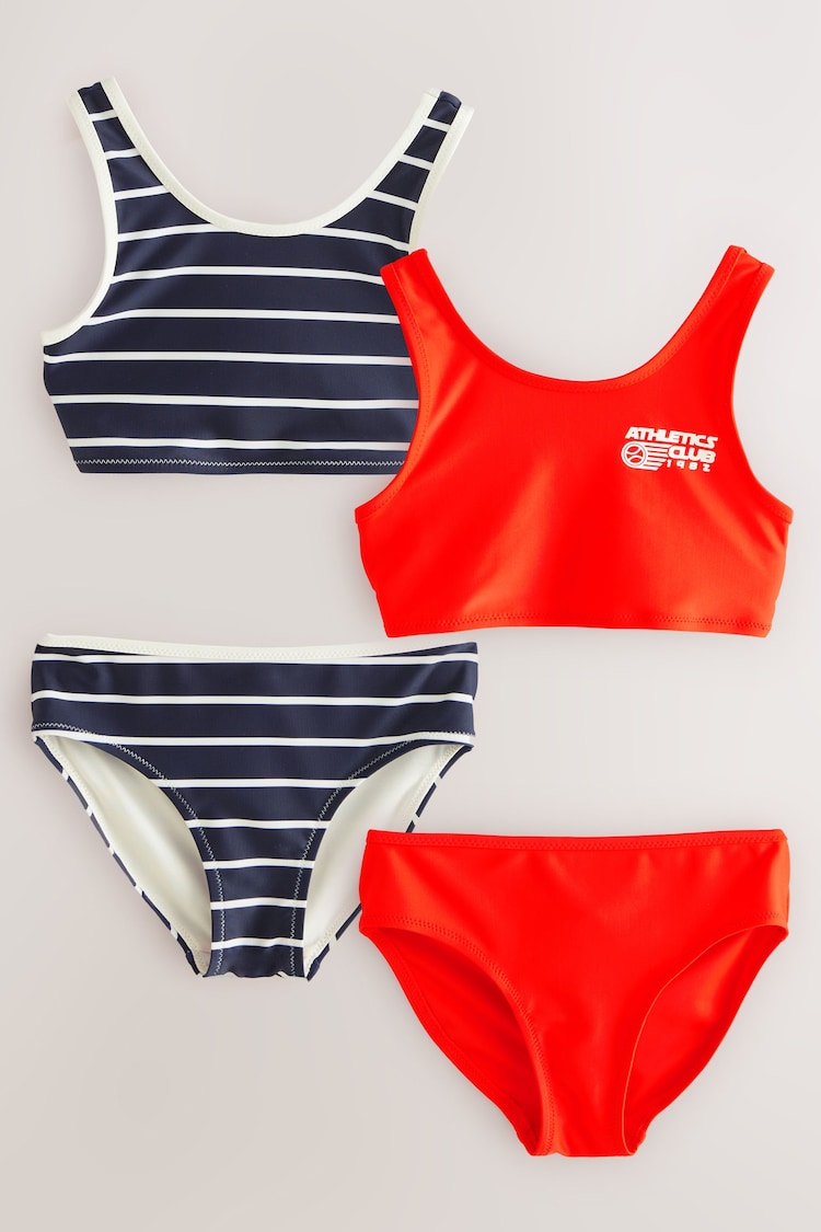 Red/Stripe Bikini Set 2 Piece (3-16yrs) - Image 1 of 1