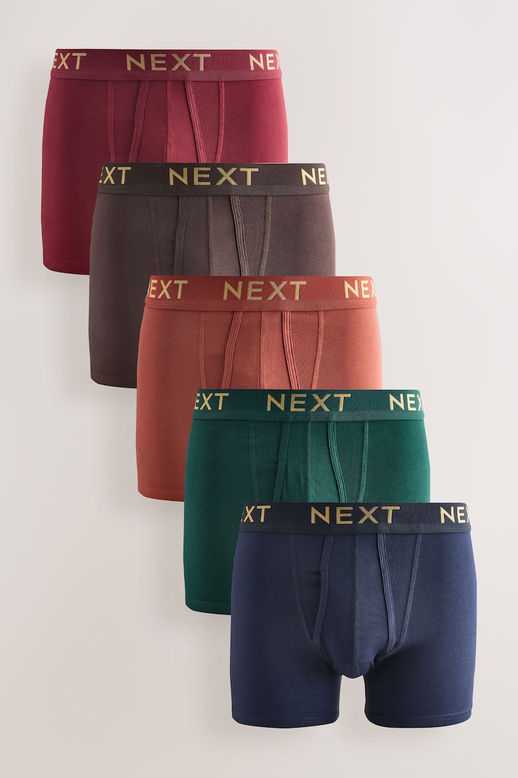 Rich Colour 5 Pack A-Front Boxers - Image 1 of 1
