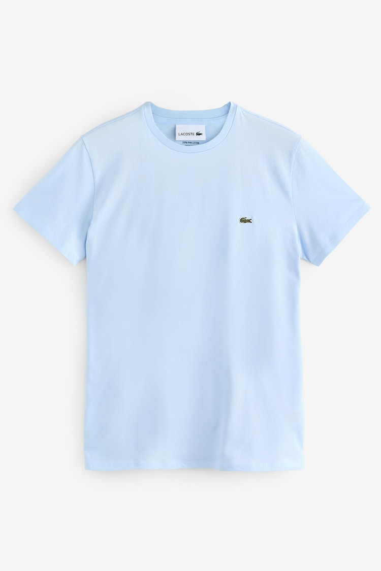 Темно-синий - Футболка из 100% хлопка пима Lacoste Luxury - Image 1 of 1