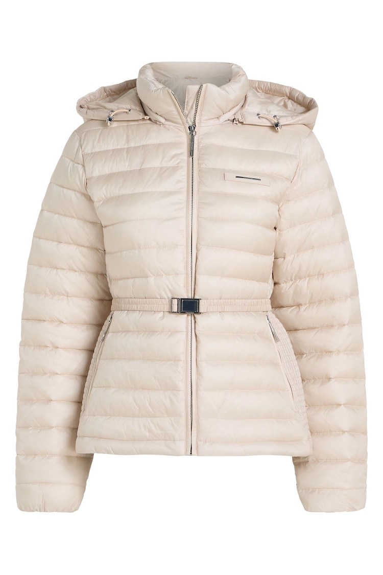 Calvin Klein Grey Padded Smocking Jacket - Image 1 of 1