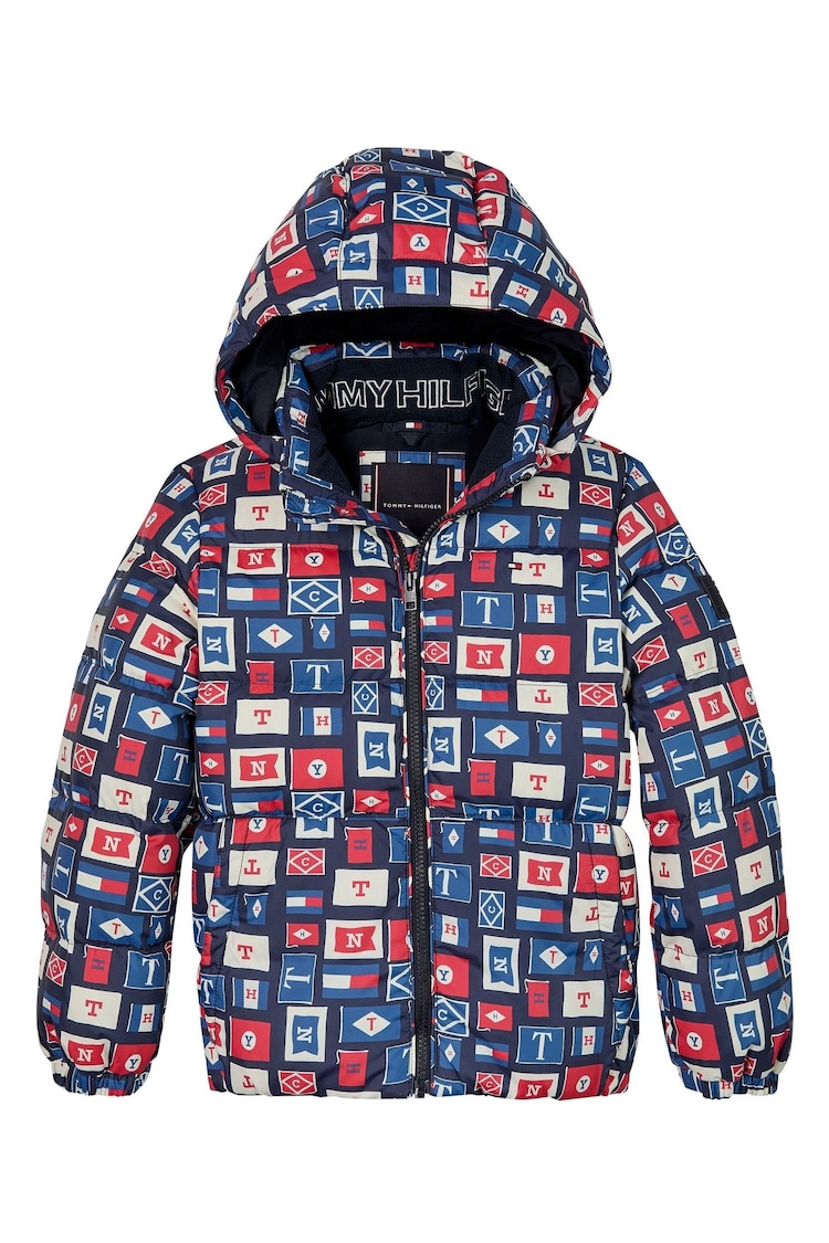 Mavi - Tommy Hilfiger Erkek Çocuk Temel Kaz Tüyü Puffer Ceket - Image 1 of 1