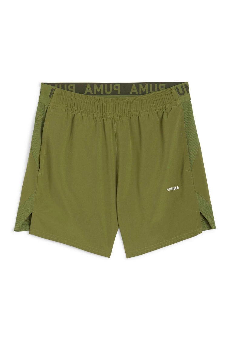 Puma Green Mens 5 Ultrabreathe Stretch Training Shorts - Image 1 of 1