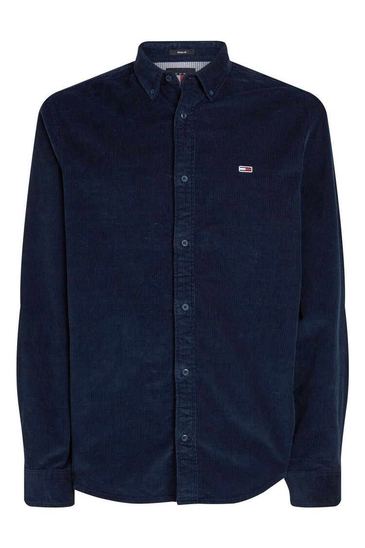 Tommy Jeans Blue Tommy Jeans Regular Fit Corduroy Shirt - Image 1 of 1