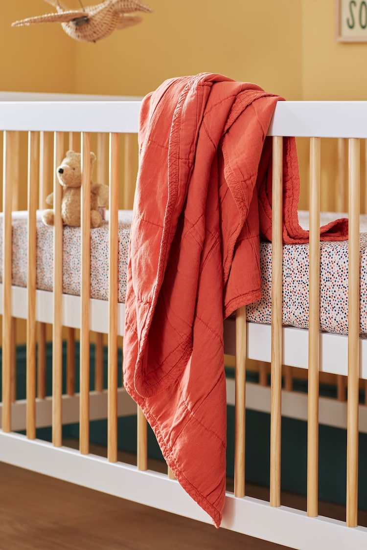 Secret Linen Store Marmalade Little Quinn 100% Cotton Baby Quilted Throw - Image 1 of 1