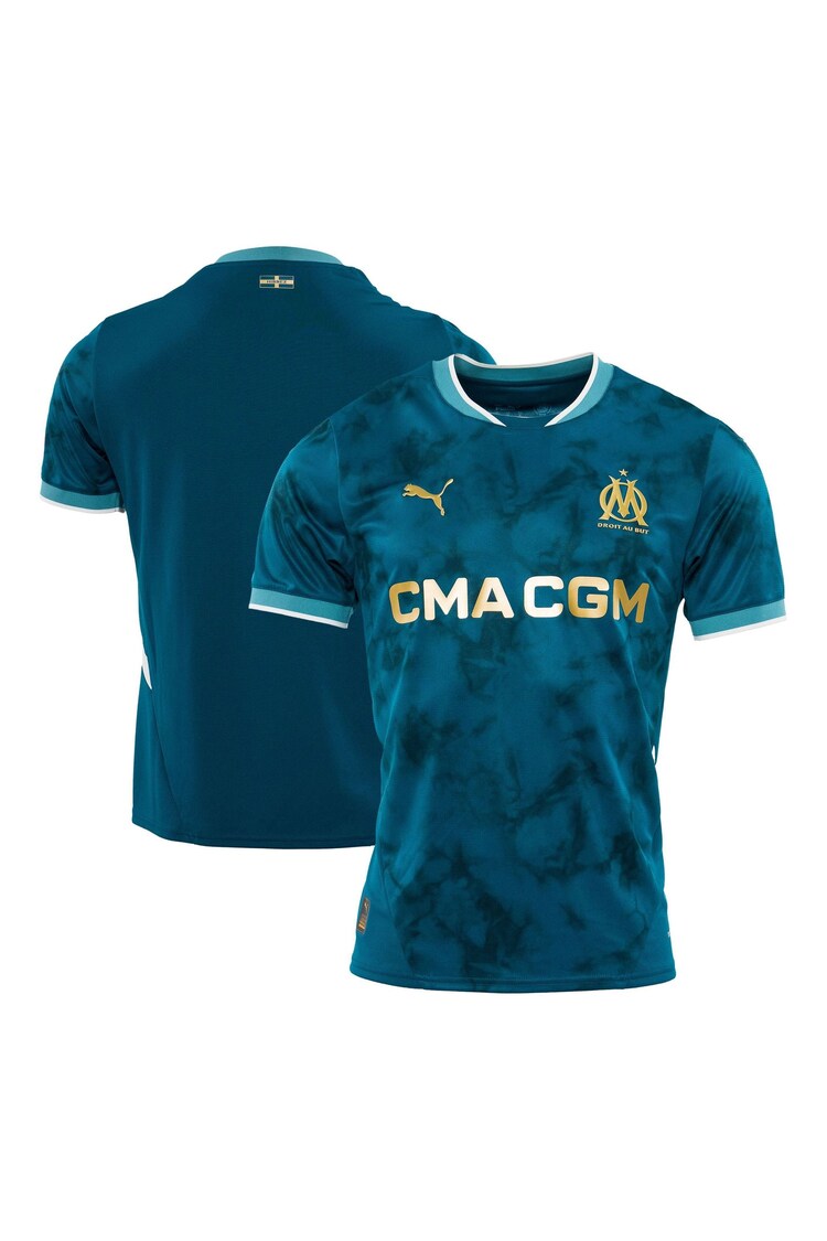 Puma Blue 2024-25 Olympique de Marseille Away Shirt - Image 1 of 1