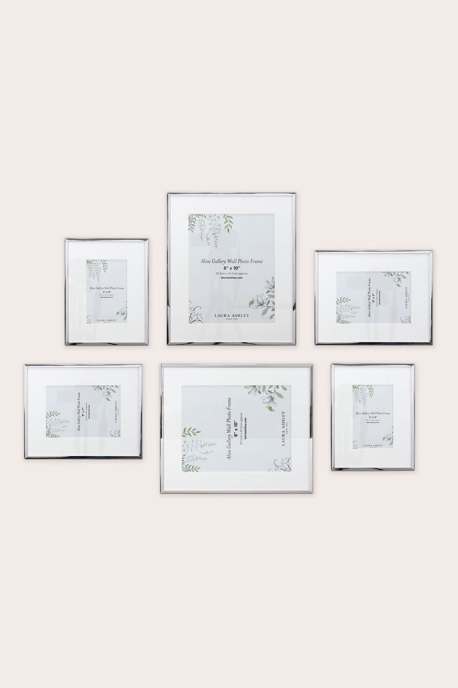 Laura Ashley Alisa Matt Gold Photo Frames (Set of 6)