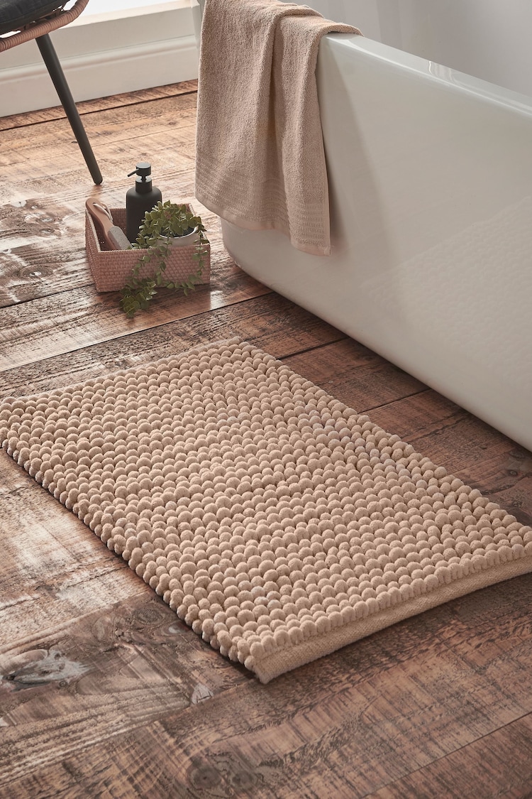 Bianca Natural Aspen Bobble Bath Mat - Image 1 of 1