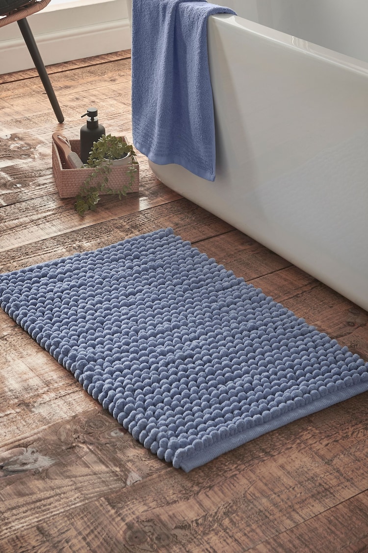 Bianca Blue Aspen Bobble Bath Mat - Image 1 of 1