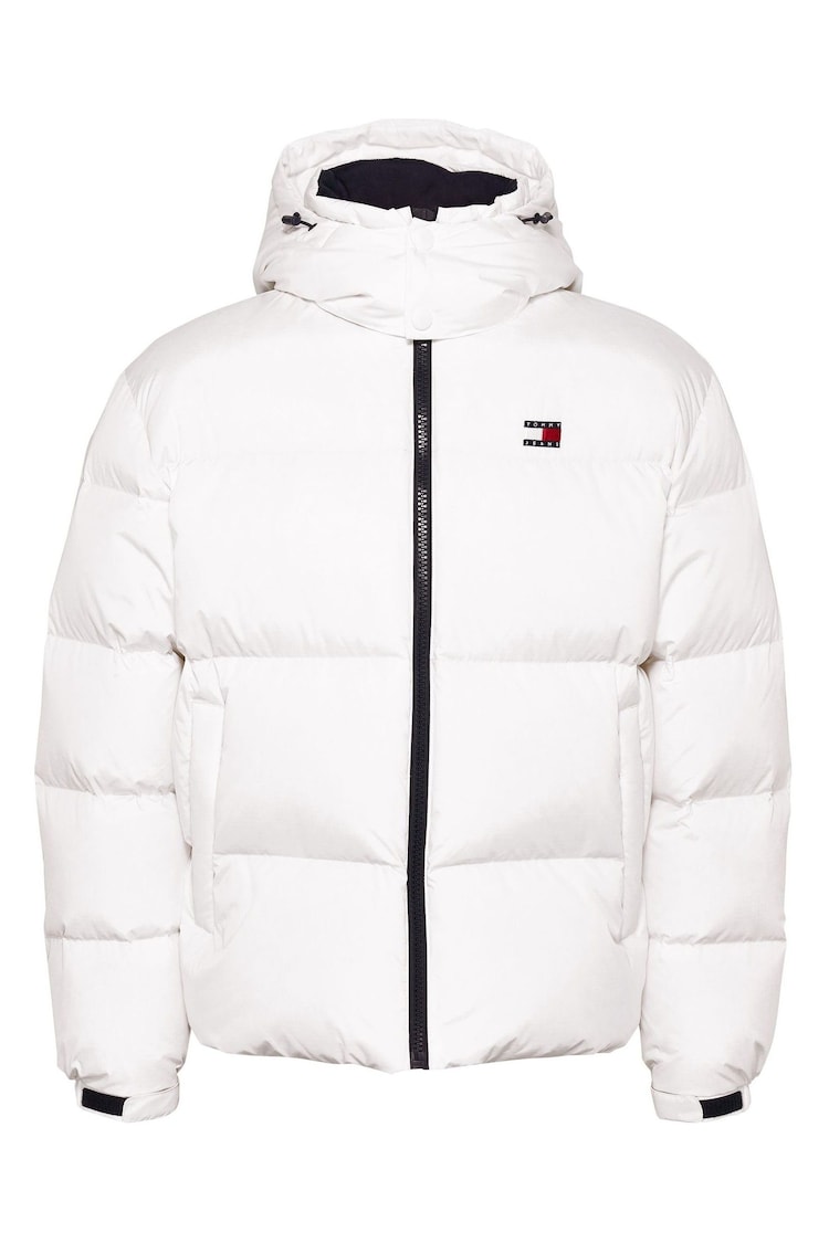 Tommy Jeans White Tommy Jeans Gold Alaska Puffer Jacket - Image 1 of 1
