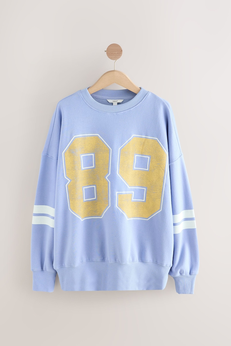 Blue Graphic 89 Number Sweatshirt - Image 1 of 1