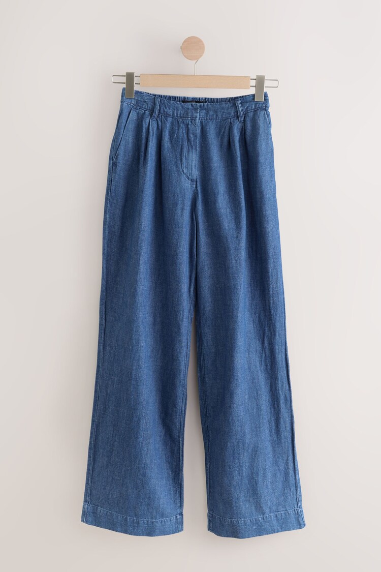 Rinse Linen Wide Leg Denim N. Premium Tailored Trousers - Image 1 of 1