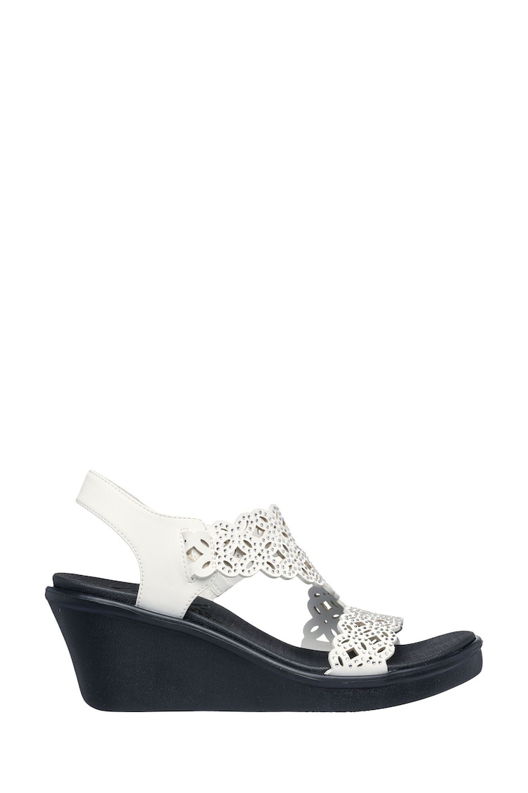 Skechers White White Rumble on Wedge Sandals - Image 1 of 1