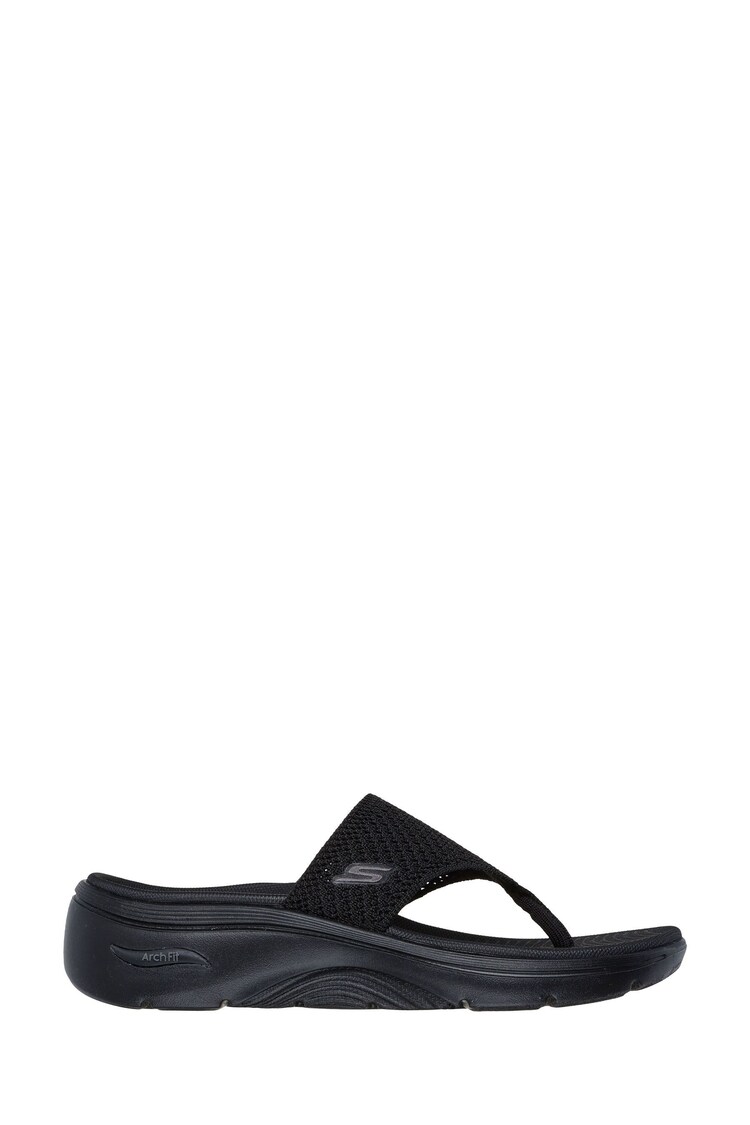 Skechers Black Go Walk Arch Fit 2.0 Sandals - Image 1 of 1