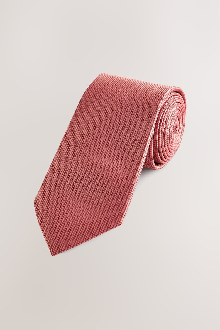 Orange Slim Textured Tie - Image 1 of 1