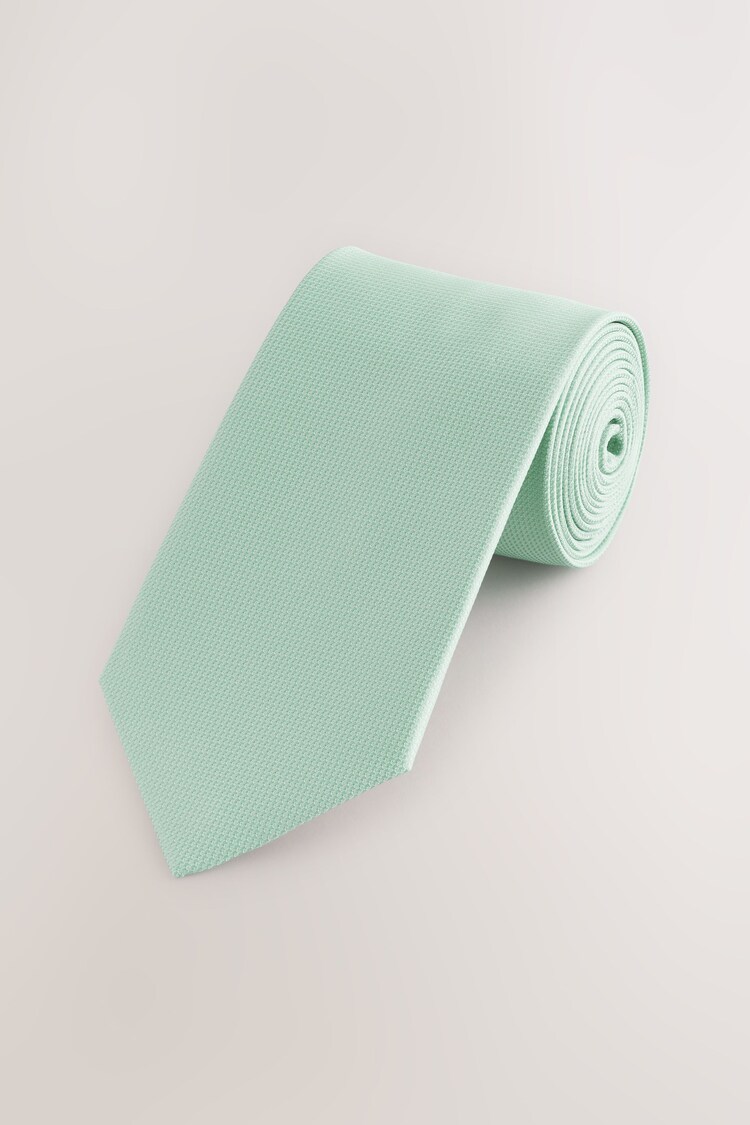 Sage Green Textured Tie - Image 1 of 1